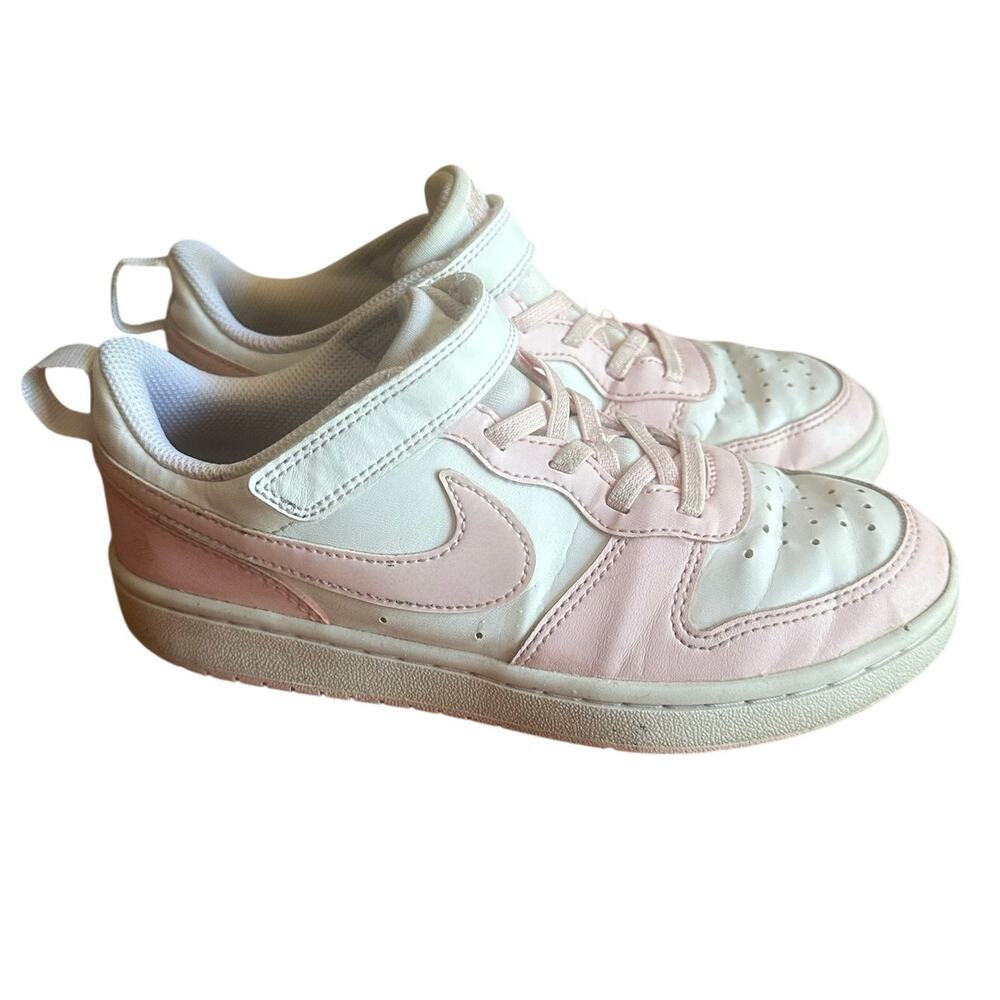 Nike Sneakers sz 2 Nike Court Borough Low White and Pink Sneakers